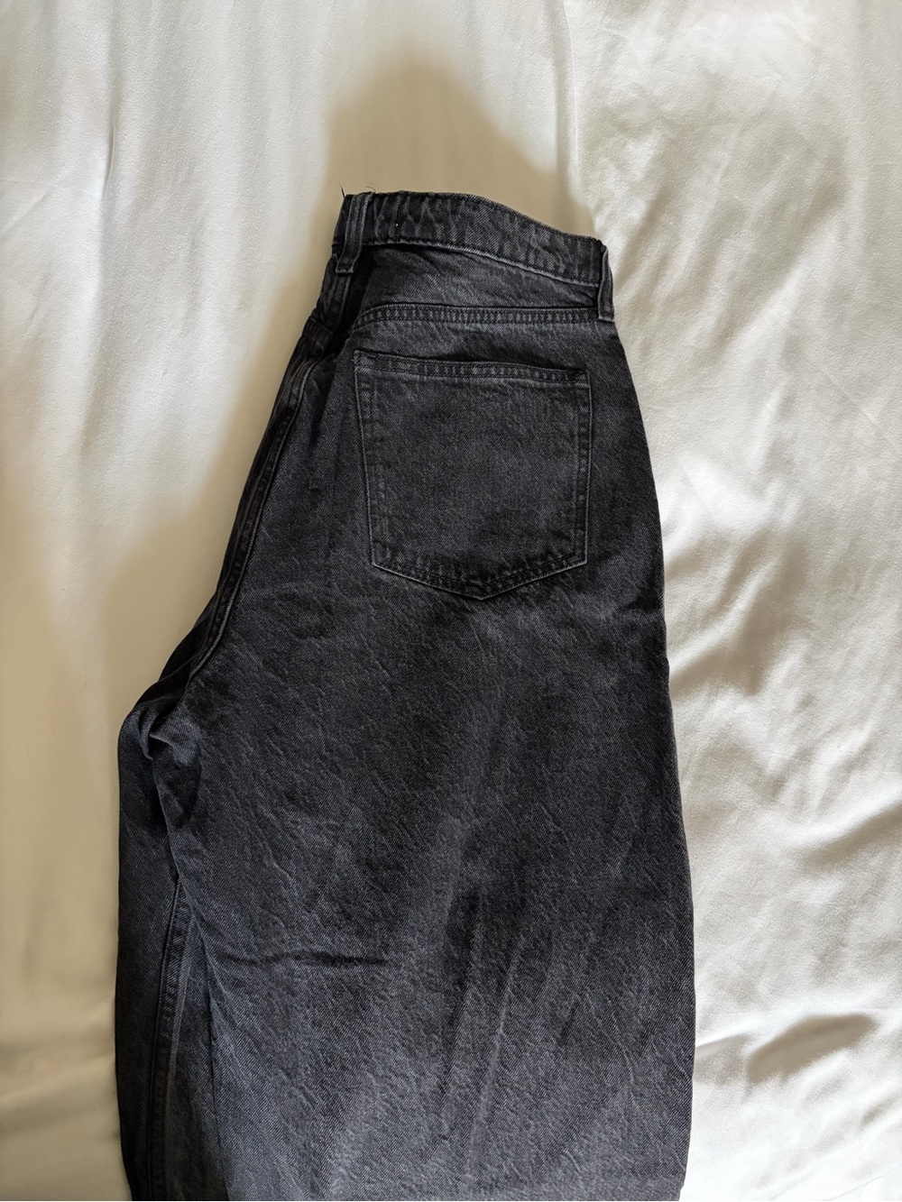 Abercrombie & Fitch Women's High-Rise 90s Loose Jeans LONG - Black - Picture 6 of 7